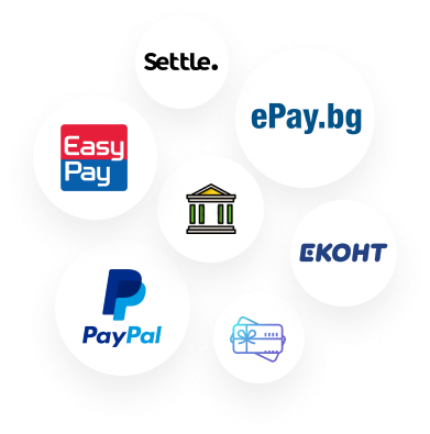 Circles with payment methods
